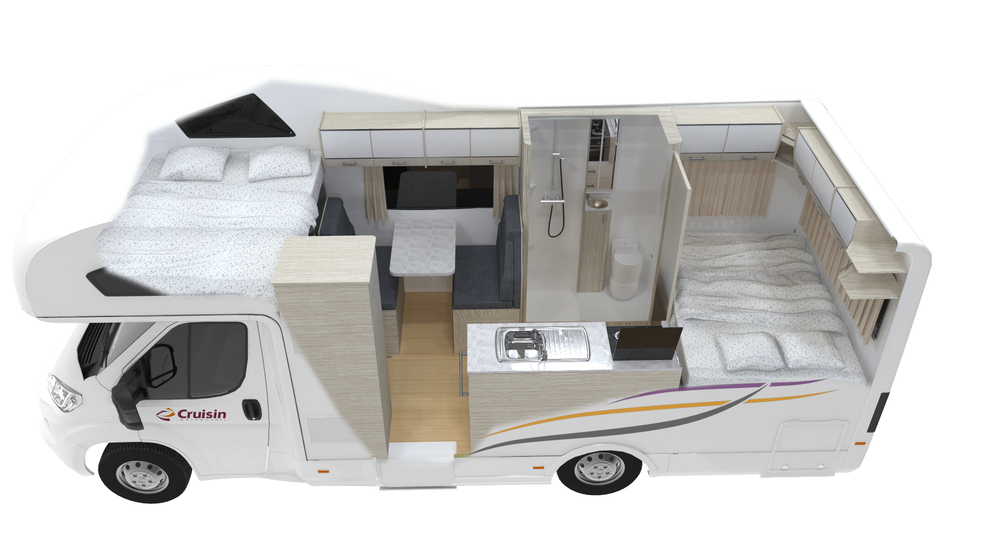Cruisin-4-Berth-Deluxe_Side | camper-boeken.nl